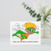 Danke, dass du eine super Studentenpostkarte bist Postkarte (Stehend Vorderseite)