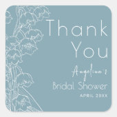 Danke, dass du einen Aufkleber für Brautdusche has (Vorderseite)