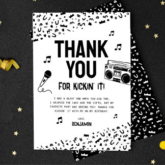 Danke, dass du es mit meinem 90er Hip Hop geknackt Dankeskarte