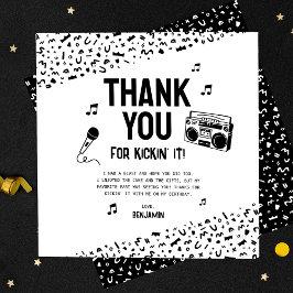 Danke, dass du es mit meinem 90er Hip Hop geknackt Dankeskarte