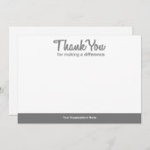 "Danke, dass du etwas bewirkt hast!" Mitteilungskarte (Vorne/Hinten)