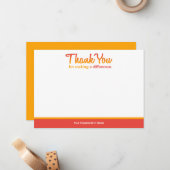 "Danke, dass du etwas bewirkt hast!" Mitteilungskarte (Vorderseite/Rückseite Beispiel)