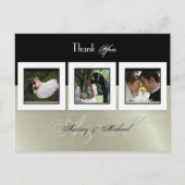 DANKE, DASS DU FARBE/ 3 FOTOFRAMEN GESPALTET HAST POSTKARTE (Vorderseite)