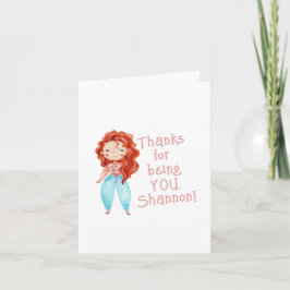 Danke, dass du geklappte Grußkarte geworden bist Karte