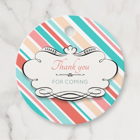 Danke, dass du gekommen bist geschenkanhänger (Vorderseite)