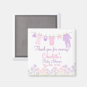 Danke, dass du gekommen bist! Kleine Kleiderdusche Magnet (Vorderseite/Rückseite)