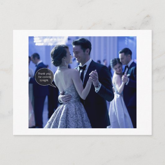 Danke, dass du gekommen bist postkarte (Vorderseite)