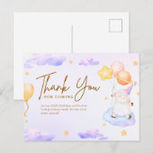 Danke, dass du gekommen bist postkarte (Vorne/Hinten)