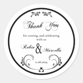 Danke, dass du gekommen bist runder aufkleber