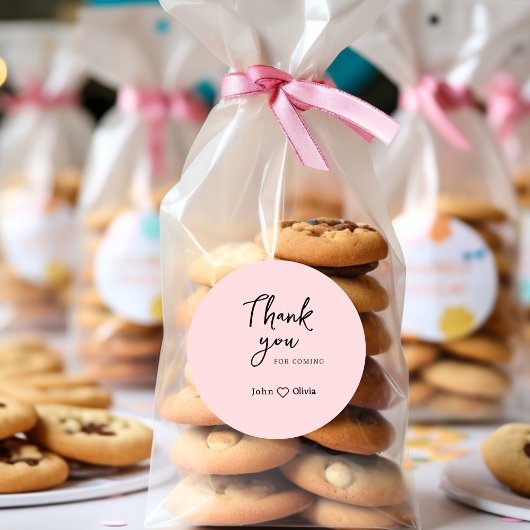 Danke, dass du gekommen bist runder aufkleber