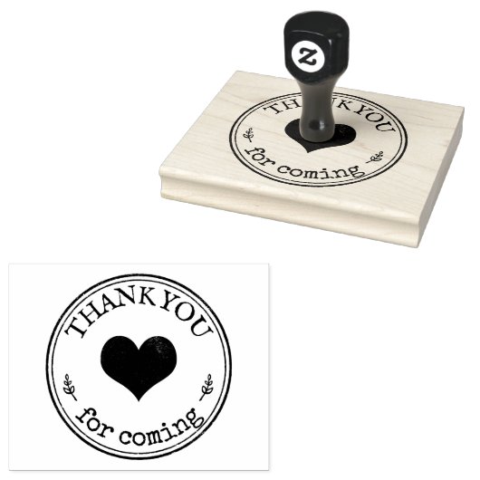 Danke, dass du gekommen bist | Sondertext und Bild Gummistempel (Stempel)