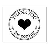 Danke, dass du gekommen bist | Sondertext und Bild Gummistempel (Prägung)