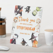 Danke, dass du gekommen bist, um Halloween-Kostüm- Sockelschild (In SItu)