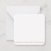 Danke, dass du goldener Glitzer auf Weiß hast Mitteilungskarte (Rückseite)