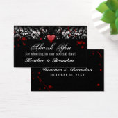 Danke, dass du Halloween-Spritzer Hochzeitskarten  (Schreibtisch)