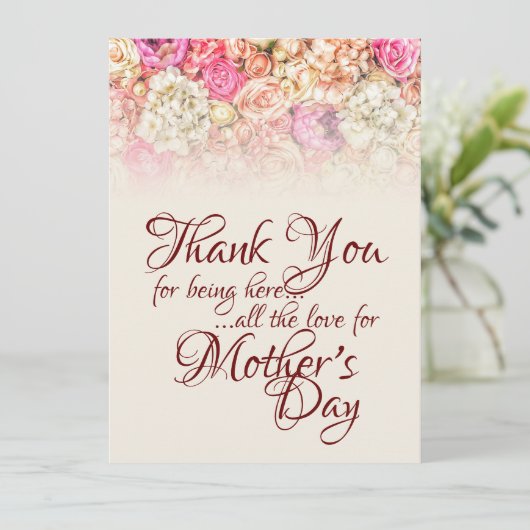 Danke, dass du hier bist - Muttertag (Stehend Vorderseite)