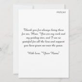 Danke, dass du hier bist – Muttertag (Rückseite)