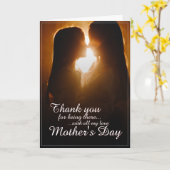 Danke, dass du hier bist – Muttertag Karte (Gelbe Blume)