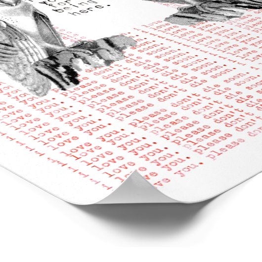 Danke, dass du hier warst poster (Ecke)