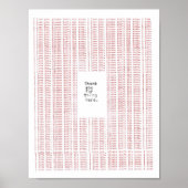 Danke, dass du hier warst poster (Vorne)