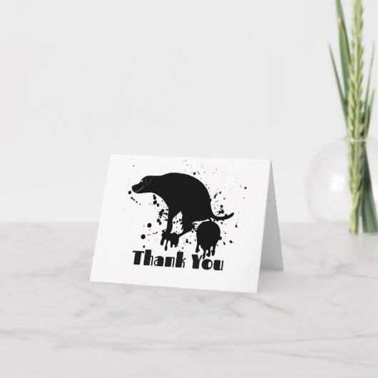 Danke, dass du Hund Gekackt hast Dankeskarte (Vorderseite)