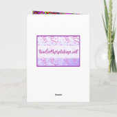 Danke, dass du immer da bist Freundschaft Karte (Rückseite)