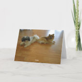 Danke, dass du immer deinen Rücken gehabt hast, Hu Dankeskarte (Rückseite)