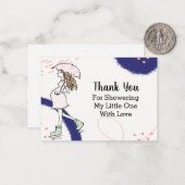 Danke, dass du in den Regen gehst Mitteilungskarte (Vorderseite/Rückseite Beispiel)