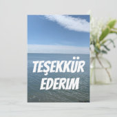 DANKE, DASS DU IN DER TÜRKISCHEN KARTE WARST (Stehend Vorderseite)