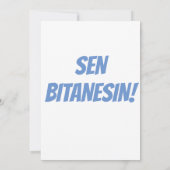 DANKE, DASS DU IN DER TÜRKISCHEN KARTE WARST (Rückseite)