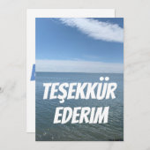 DANKE, DASS DU IN DER TÜRKISCHEN KARTE WARST (Vorne/Hinten)