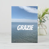DANKE, DASS DU IN ITALIENISCH KARTET DANKESKARTE (Stehend Vorderseite)