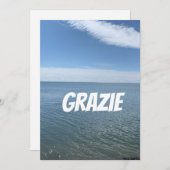 DANKE, DASS DU IN ITALIENISCH KARTET DANKESKARTE (Vorne/Hinten)