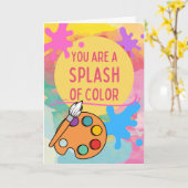 Danke, dass du in meinem Leben einen Farbschlag ge Karte (Gelbe Blume)