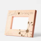 Danke, dass du Laser-Bildrahmen geworden bist Geätzte Rahmen (Links)