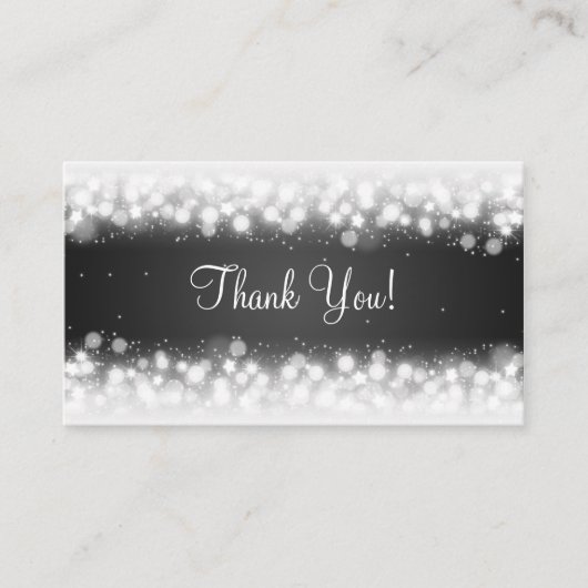 Danke, dass du Magic Sparkle Black eingesetzt hast Begleitkarte (Vorderseite)