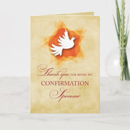 Danke, dass du mein Bestätigungssponsor, Dove bist Dankeskarte