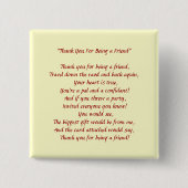 Danke, dass du mein Freund bist - Button (Vorderseite)