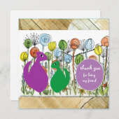 Danke, dass du mein Freund bist Dankeskarte (Vorne/Hinten)