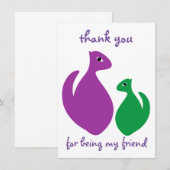 Danke, dass du mein Freund bist Dankeskarte (Vorne/Hinten)
