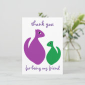 Danke, dass du mein Freund bist Dankeskarte (Stehend Vorderseite)
