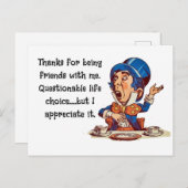 Danke, dass du mein Freund bist — Freundschaft Postkarte (Vorne/Hinten)