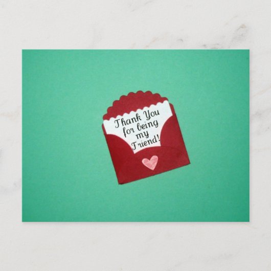 Danke, dass du mein Freund bist! Postkarte (Vorderseite)