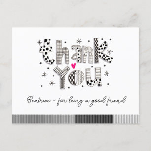 Danke, dass du mein Freund gewesen bist Postkarte