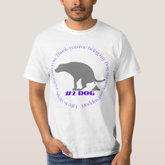 Danke, dass du mein Hund bist T-Shirt (Vorderseite)