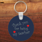 Danke, dass du mein Lehrer für die leuchtenden Äpf Schlüsselanhänger (Vorderseite)