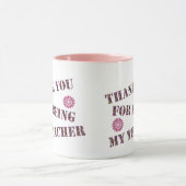 Danke, dass du mein Lehrer-Klassenbewusstsein bist Tasse (Zentrum)