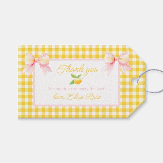 Danke, dass du mein Party zu den schönsten Geschen Geschenkanhänger (Vorderseite (Horizontal))