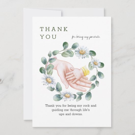 Danke, dass du mein Rock bist Dankeskarte (Vorderseite)