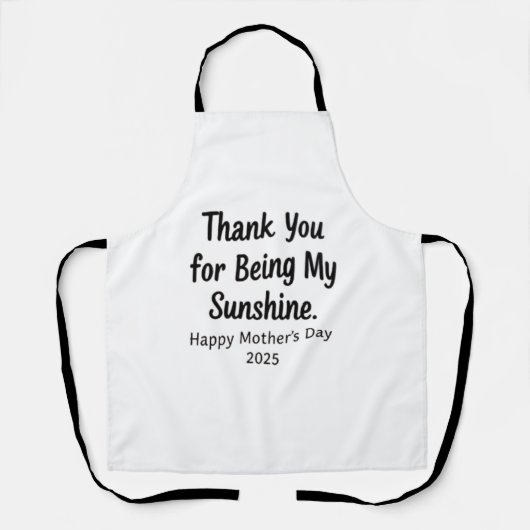 Danke, dass du mein Sonnenschein bist Schürze (Vorderseite)